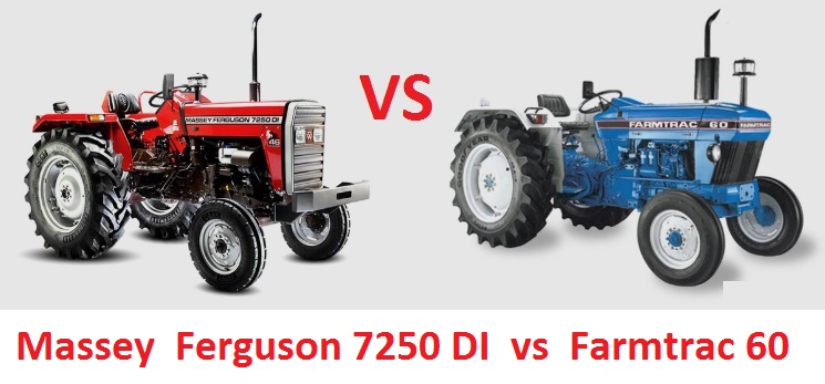 Massey Ferguson 7250 DI vs Farmtrac 60