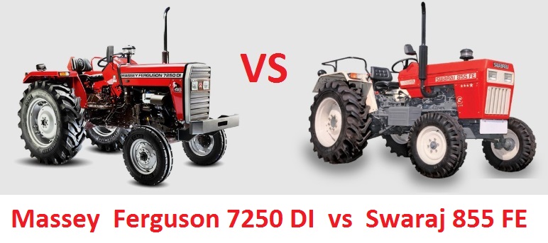 Massey Ferguson 7250 DI vs Swaraj 855 FE